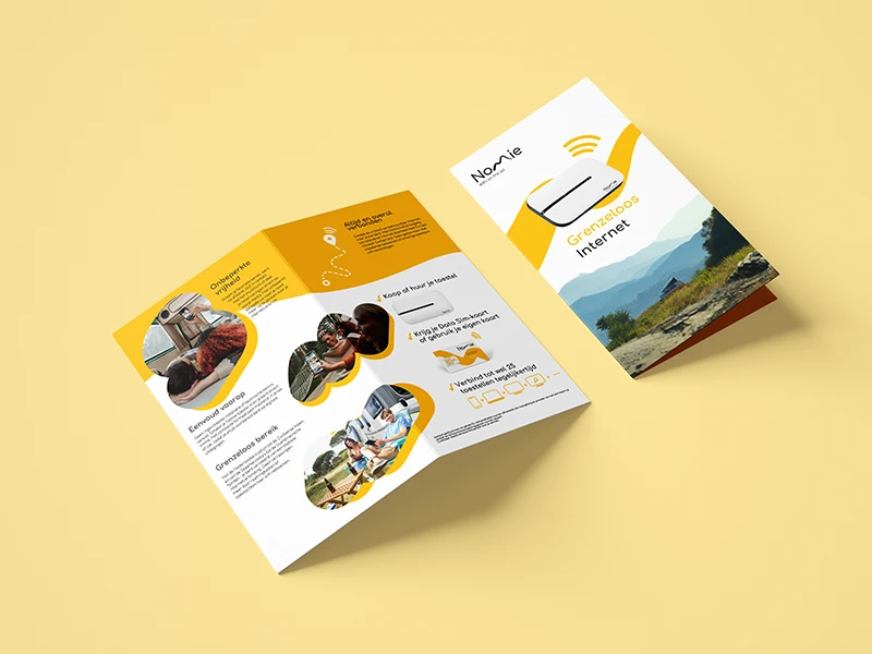 Grafisch ontwerp 3 nomie folder